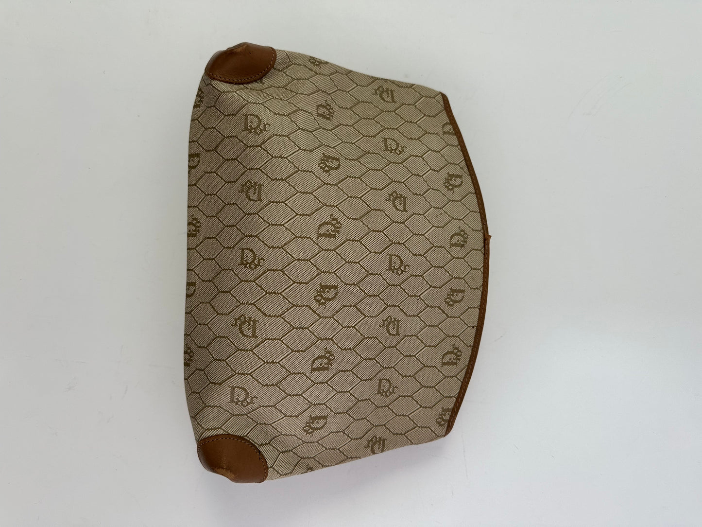 CHRISTIAN DIOR Honeycomb Pattern Clutch Bag Second Pouch