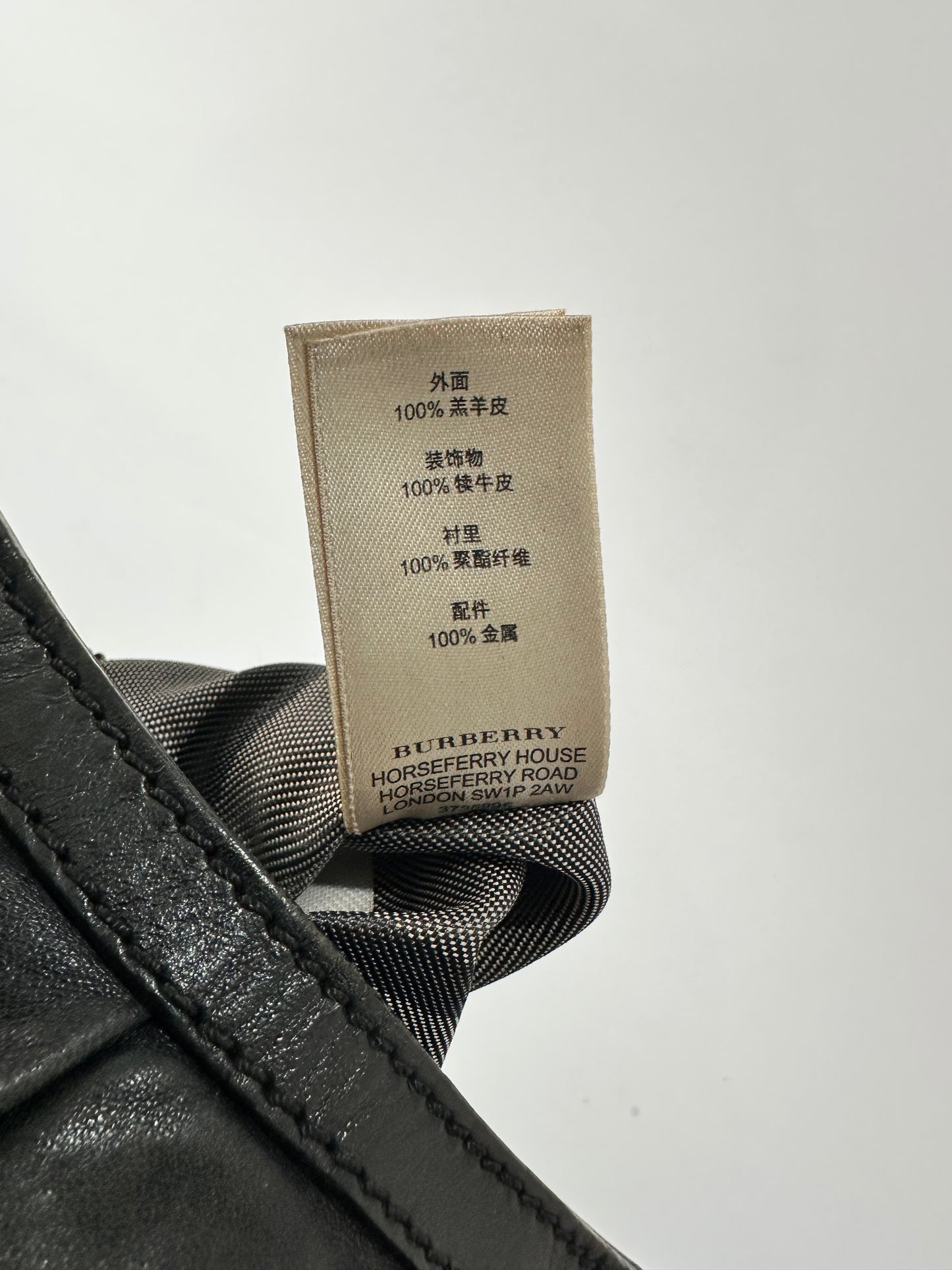 BURBERRY
Prorsum Calfskin Studded Shoulder Bag Black