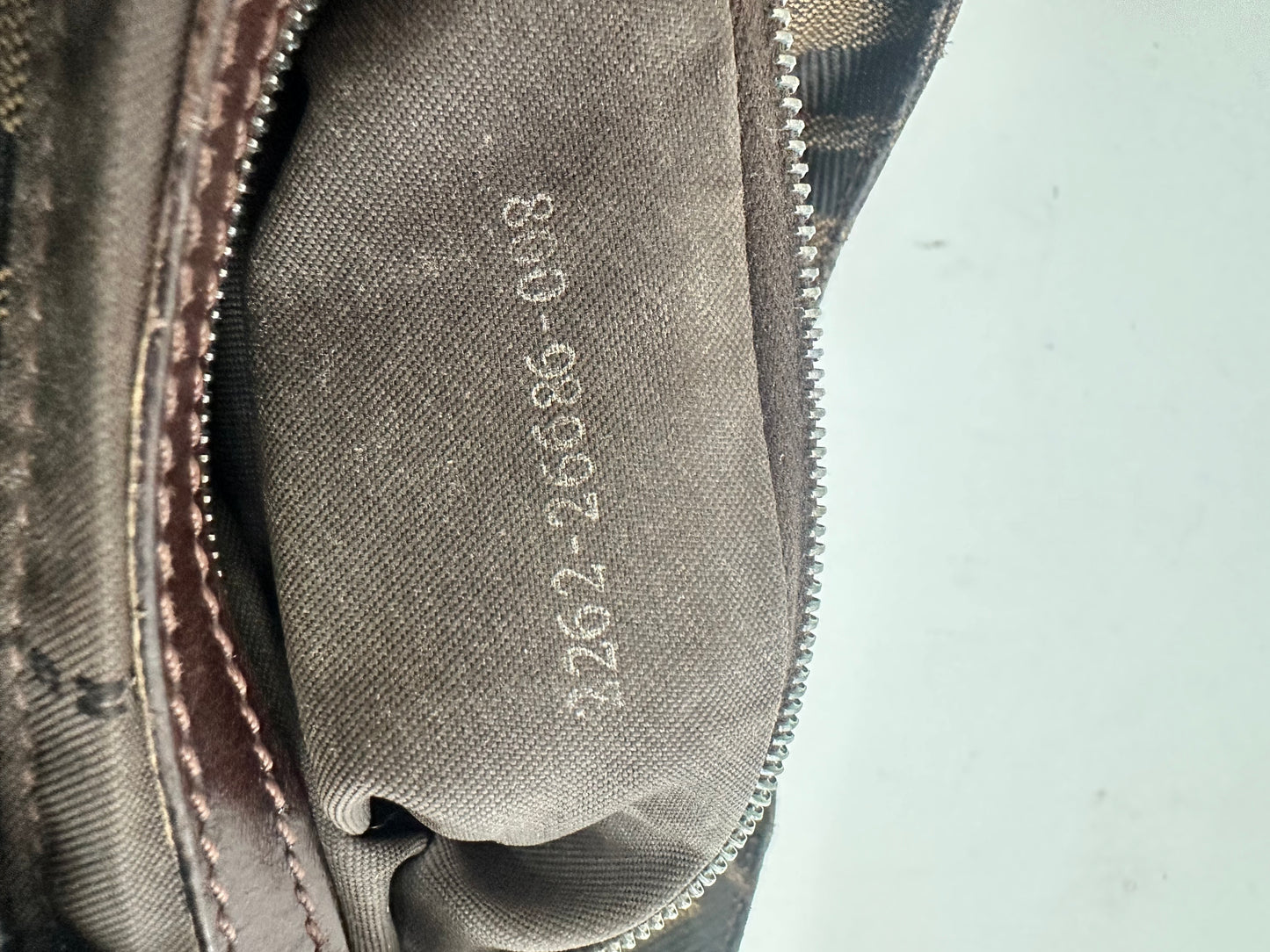 FENDI Zucca Canvas Mamma Baguette Shoulder Bag