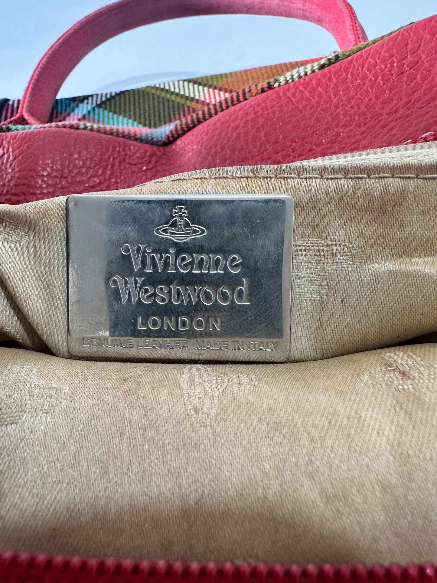 VIVIENNE WESTWOOD Plaid Yasmine bag