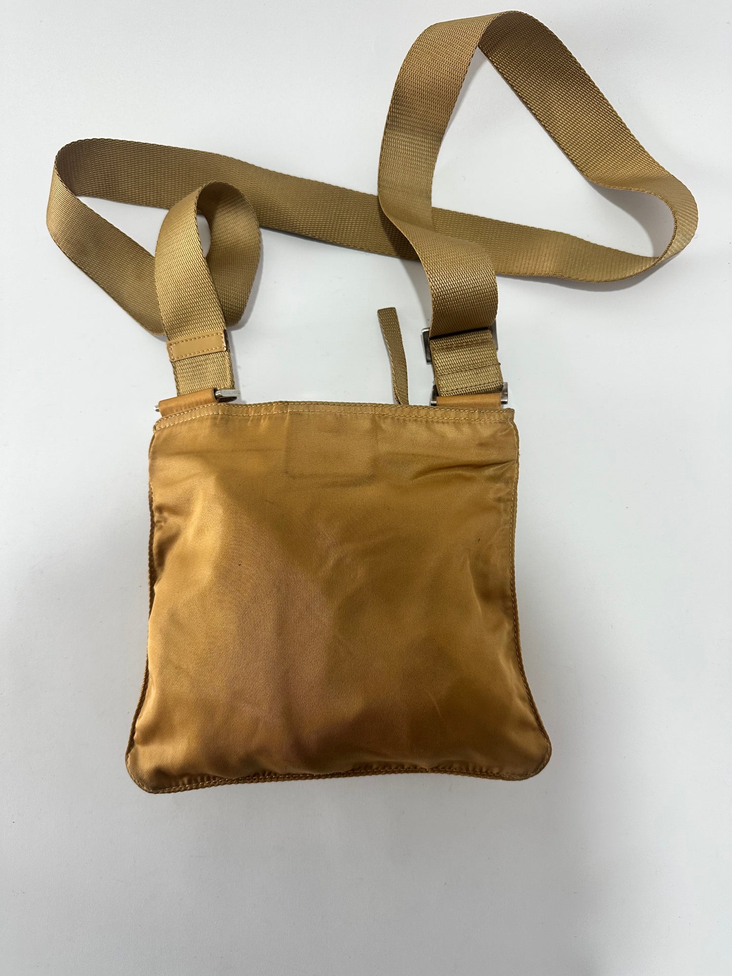 Prada Brown Nylon Messenger Bag