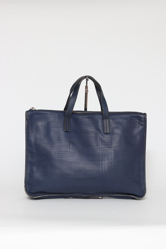 Loewe
Blue Textured Briefcase