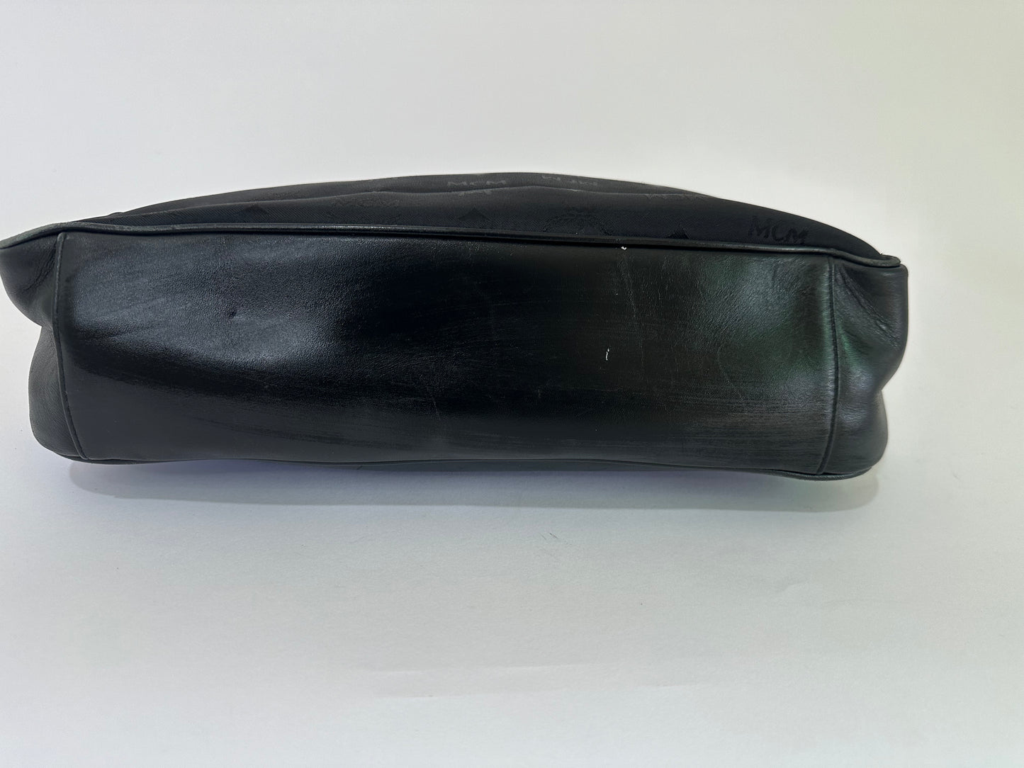 MCM Black Visetos Nylon and Leather