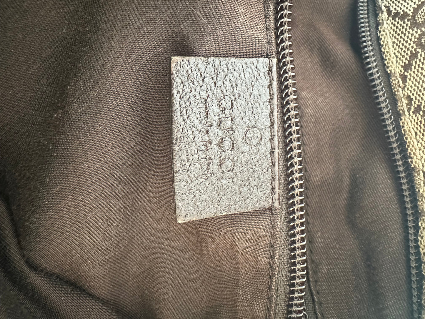GUCCI
Monogram Web Medium Flat Messenger Bag Brown