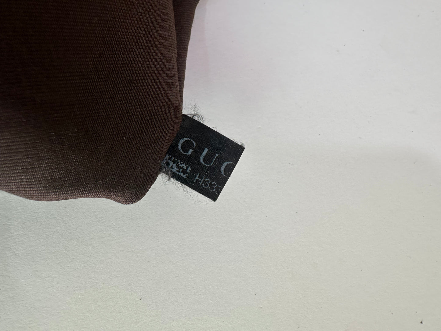 GUCCI Monogram Large Jockey Hobo Dark Brown