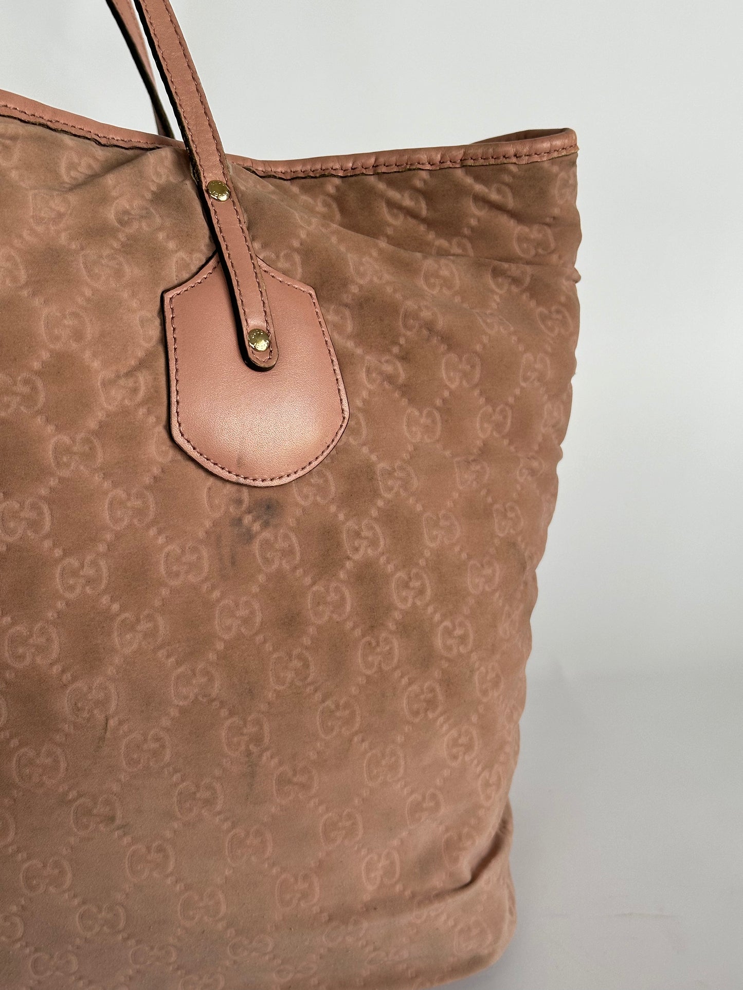 GUCCI Tote Bag Jolly Large Wine Red GG Neopren
