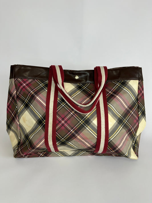Vivienne Westwood XLarge Plaid Yasmine Bag