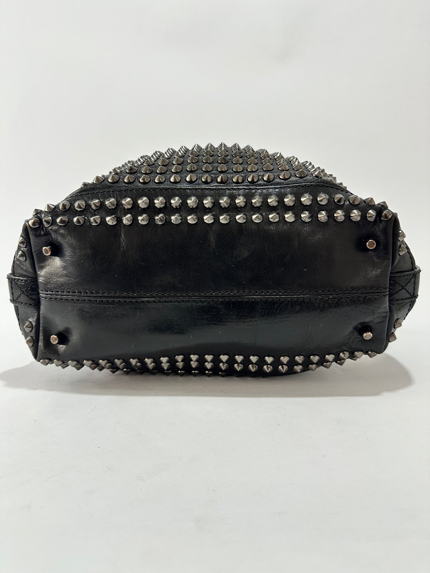 BURBERRY
Prorsum Calfskin Studded Shoulder Bag Black