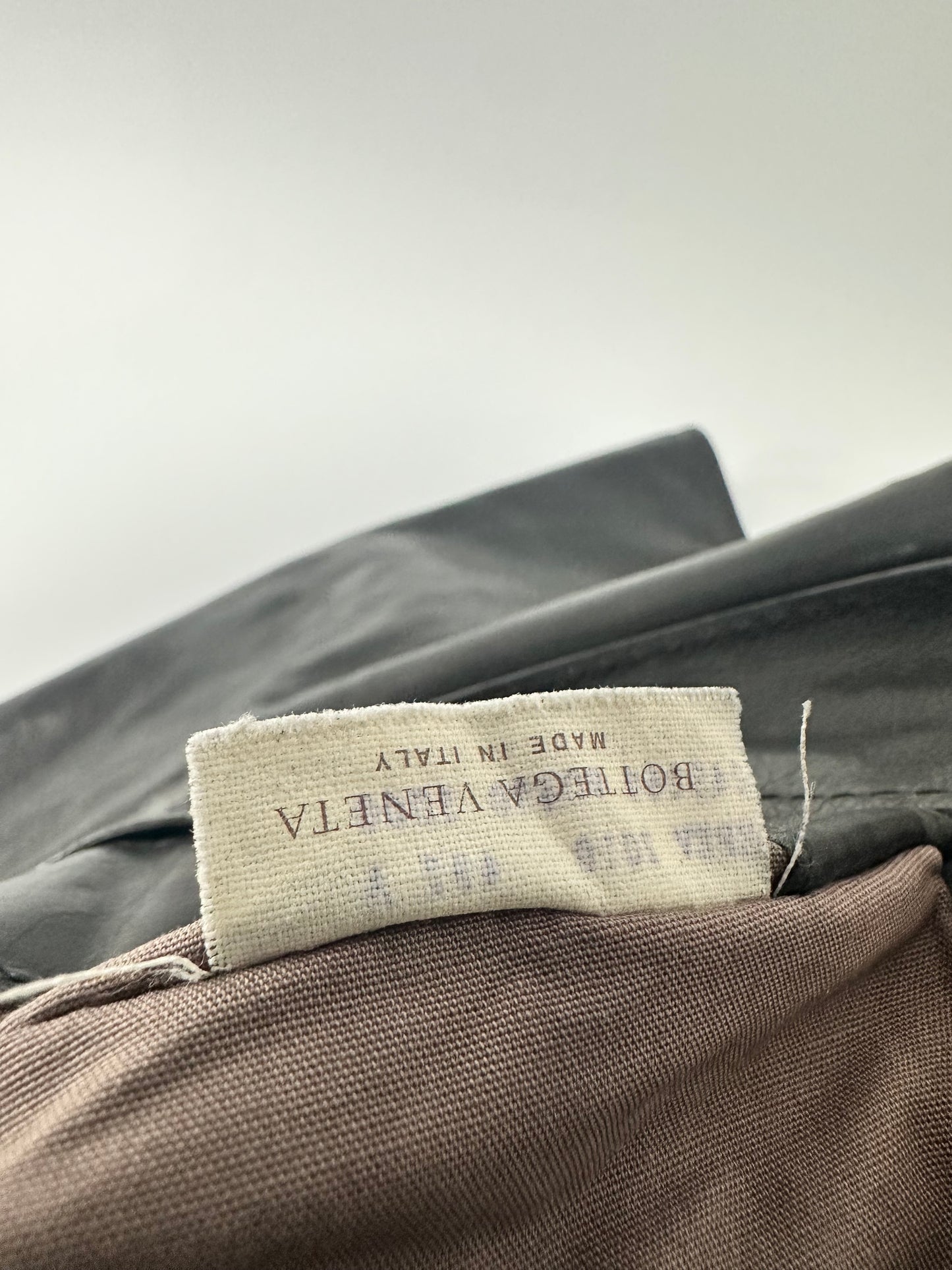 Bottega Veneta Black Leather Square Flap Messenger Bag