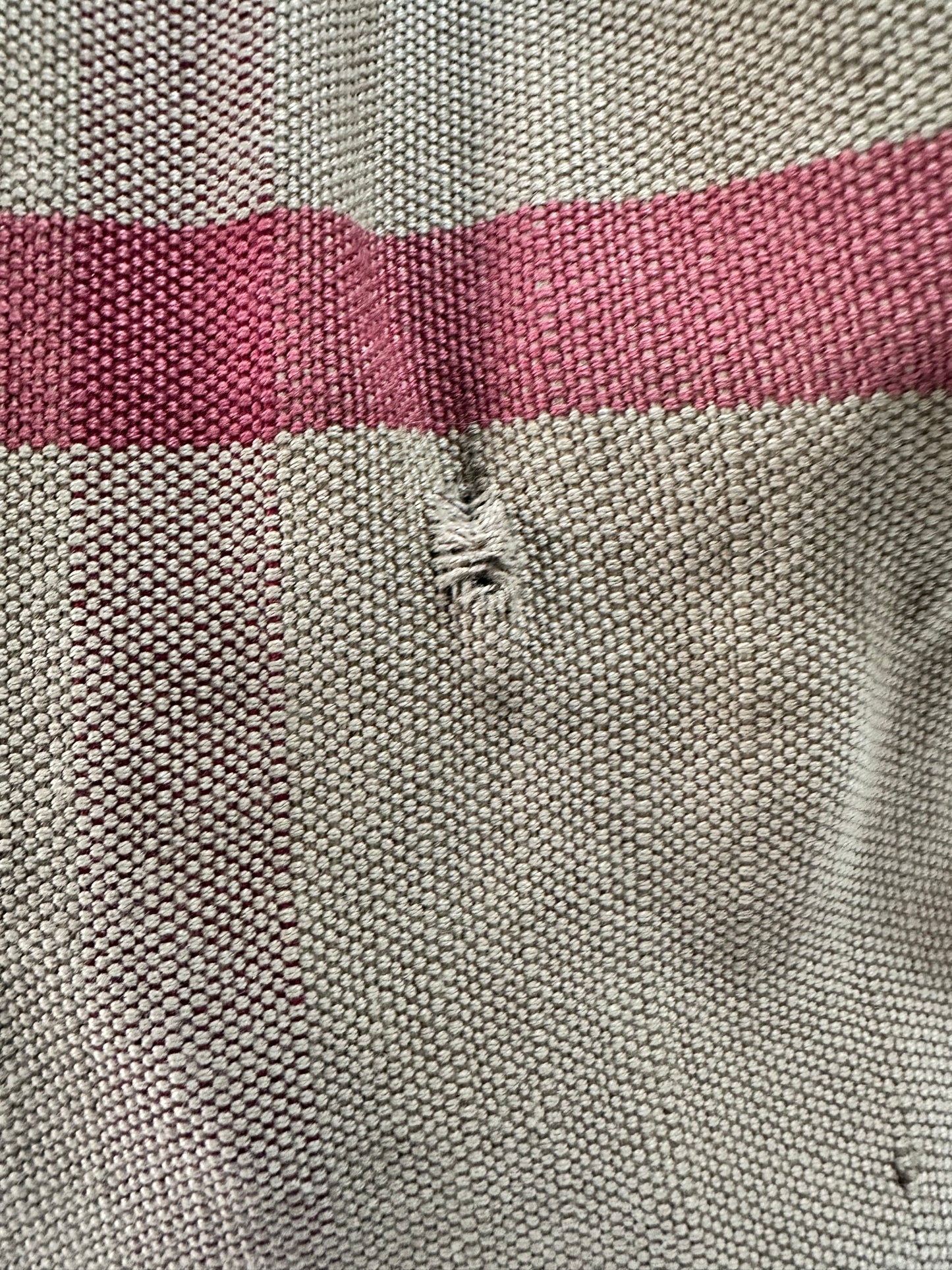 BURBERRY Canvas Mega Check Medium Ashby Hobo Saddle