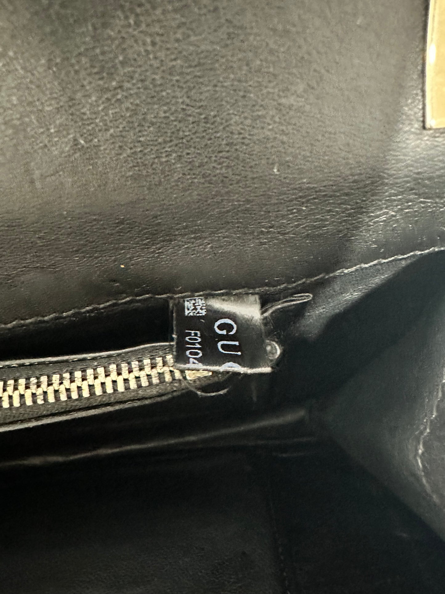 Gucci Black Python 1973 Chain Clutch