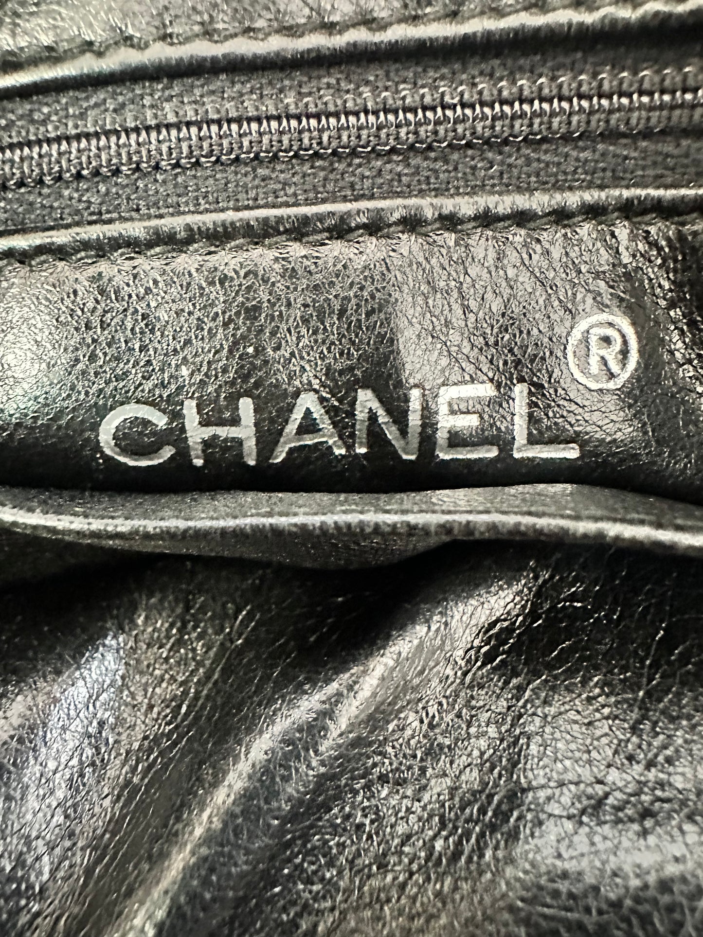 Chanel Vintage Quilted CC Camera Crossbody Bag.