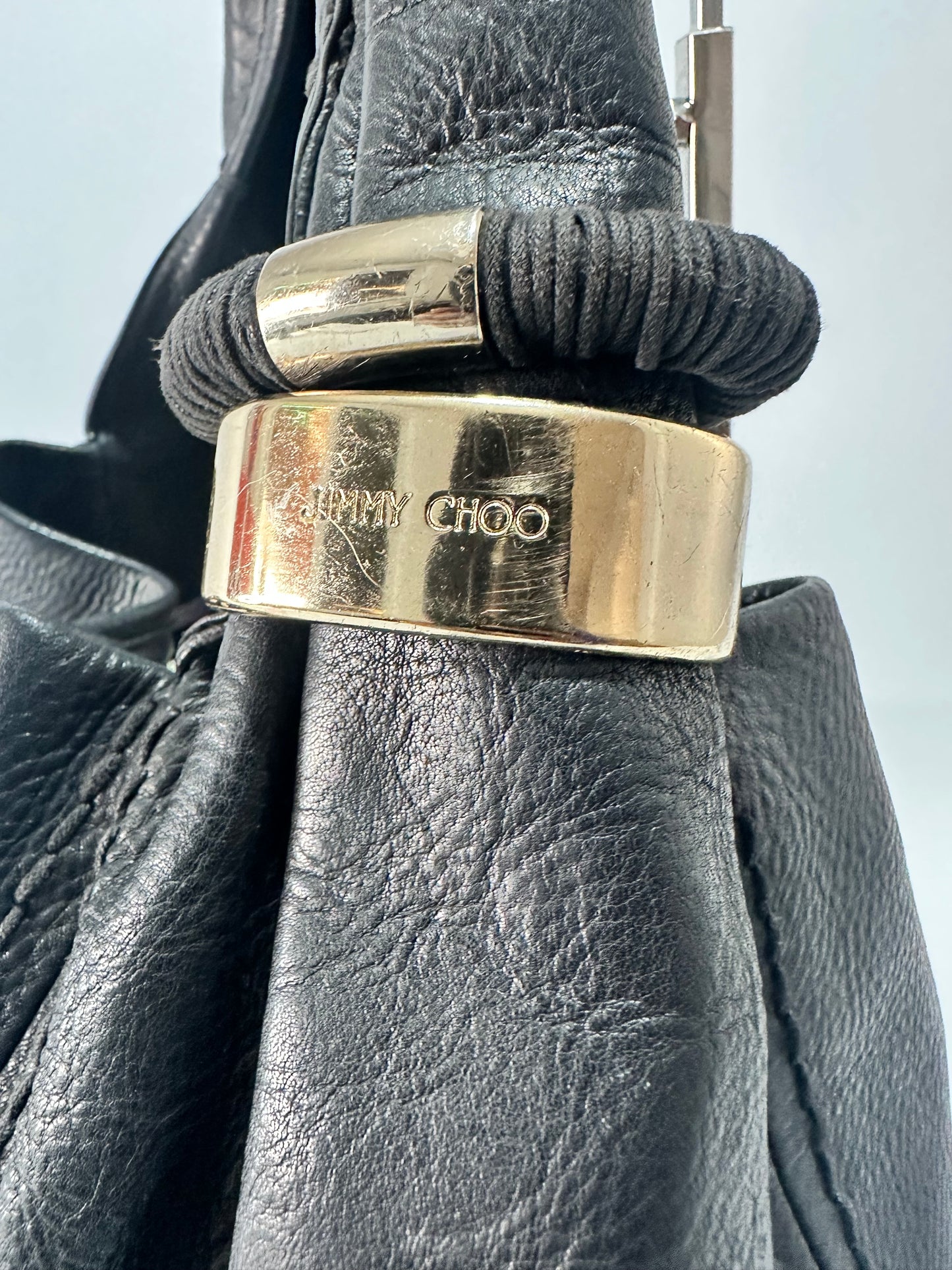 Jimmy Choo
Jimmy Choo Black Leather Medium Saba Hobo