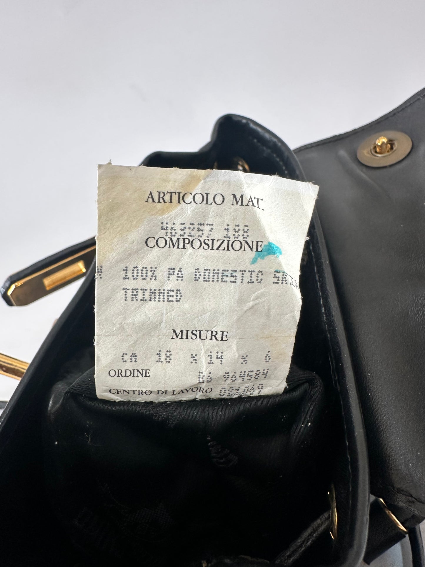 Vintage 1990's Moschino Brown Nylon & Leather Miniature Kelly Micro Bag