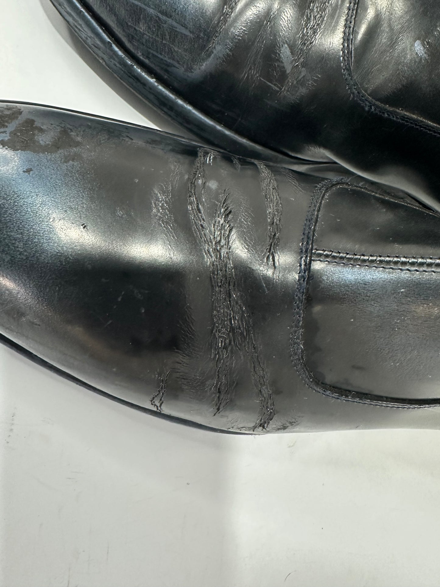 MAISON MARTIN MARGEILA Patent Leather Ankle Chelsea Boots Size 43 IT