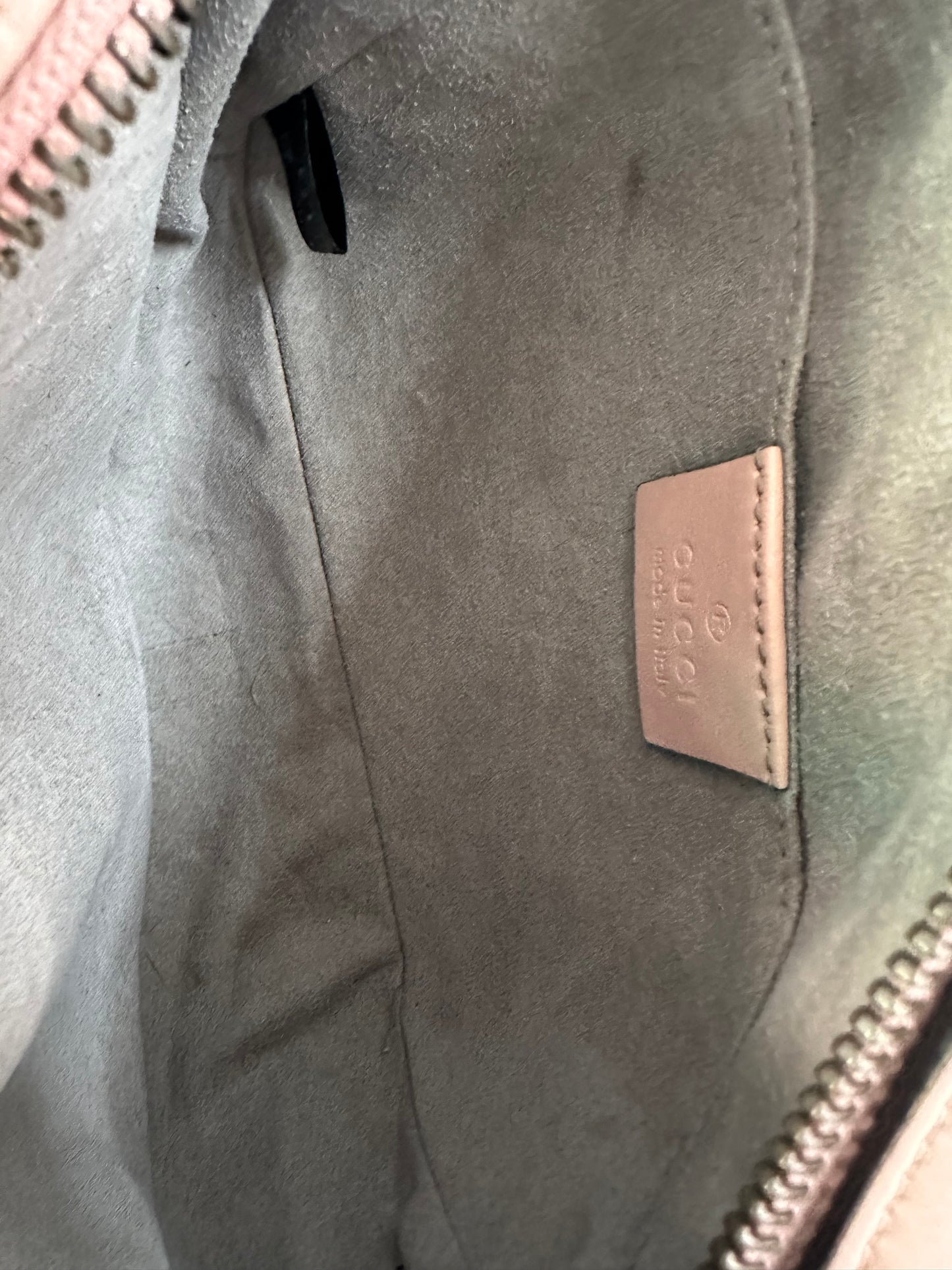 GUCCI Pink Matelasse Leather Mini GG Marmont Camera Bag