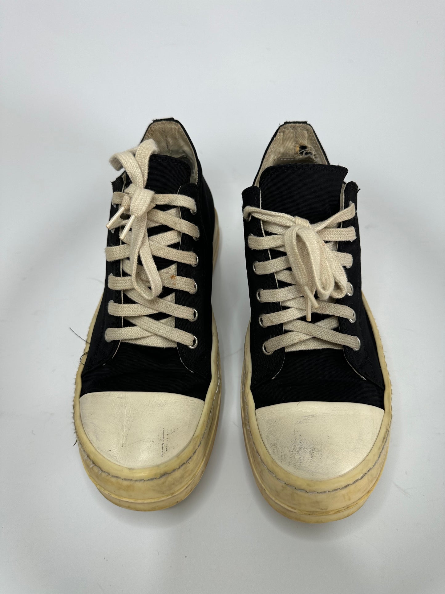 RICK OWENS Drkshdw Canvas Low Sneaker Size 37 EU