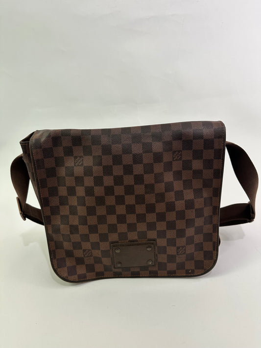 Louis Vuitton Damier Ebene Canvas Brooklyn GM Messenger Bag