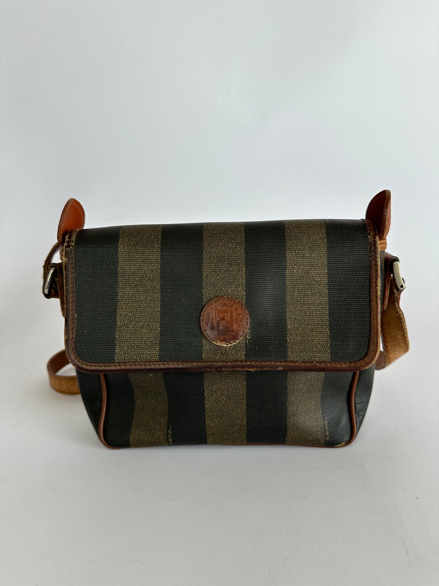 FENDI
Vintage Pequin Flap Crossbody