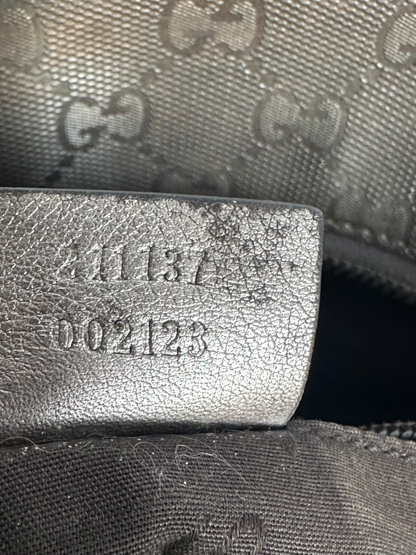 Gucci Metallic Imprime GG Tote Medium