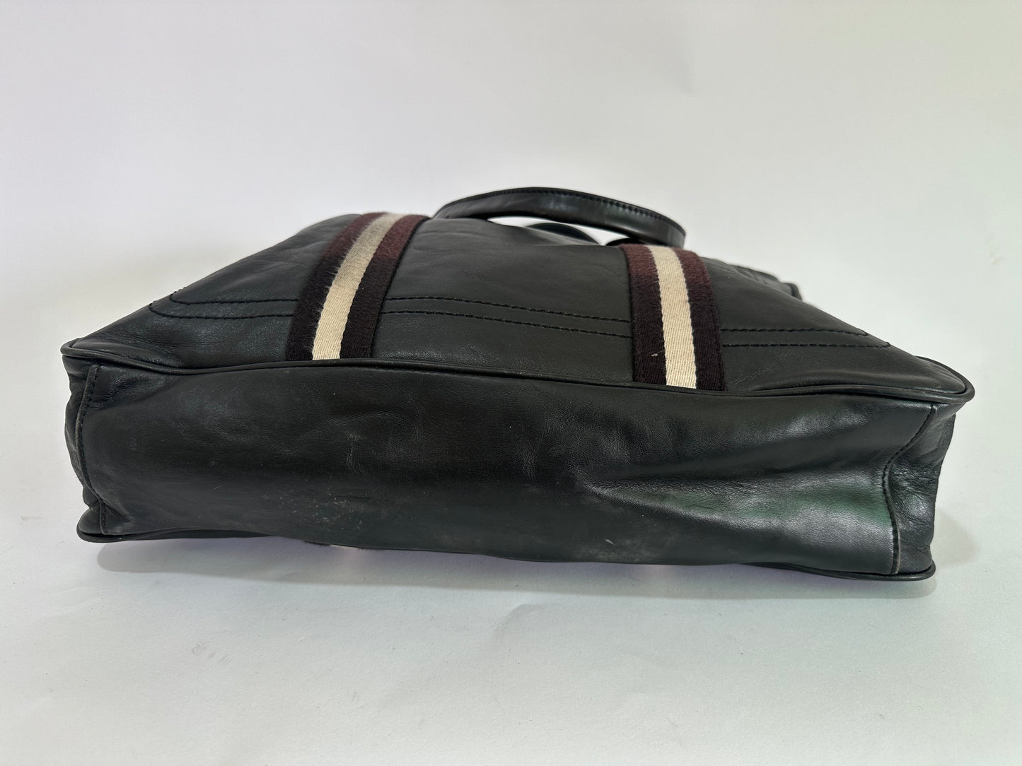 BALLY Business Bag Calfskin Black
