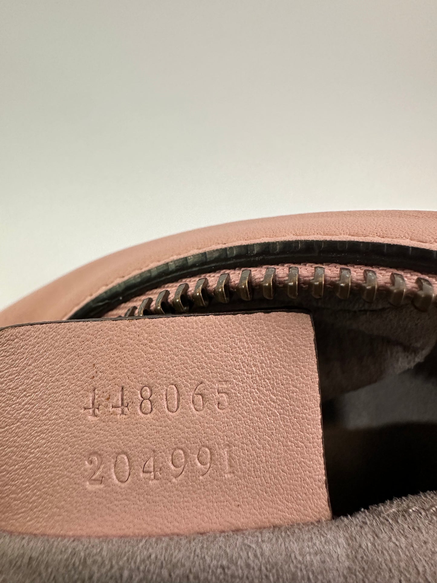 GUCCI Pink Matelasse Leather Mini GG Marmont Camera Bag
