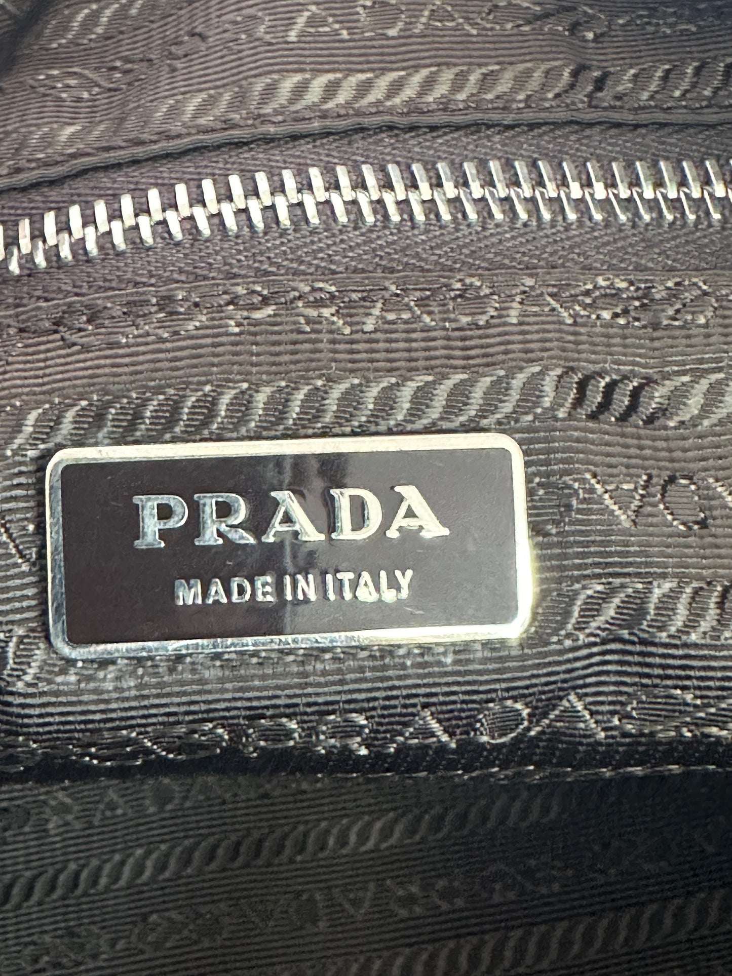 PRADA Tessuto Nylon Flat Messenger Bag Green