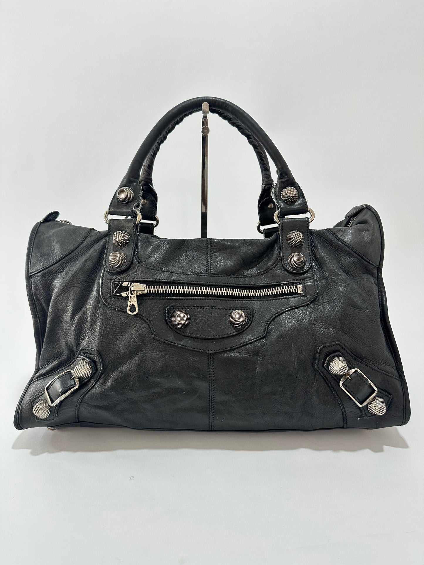 BALENCIAGA
Agneau Giant 21 Silver Hardware Work Black