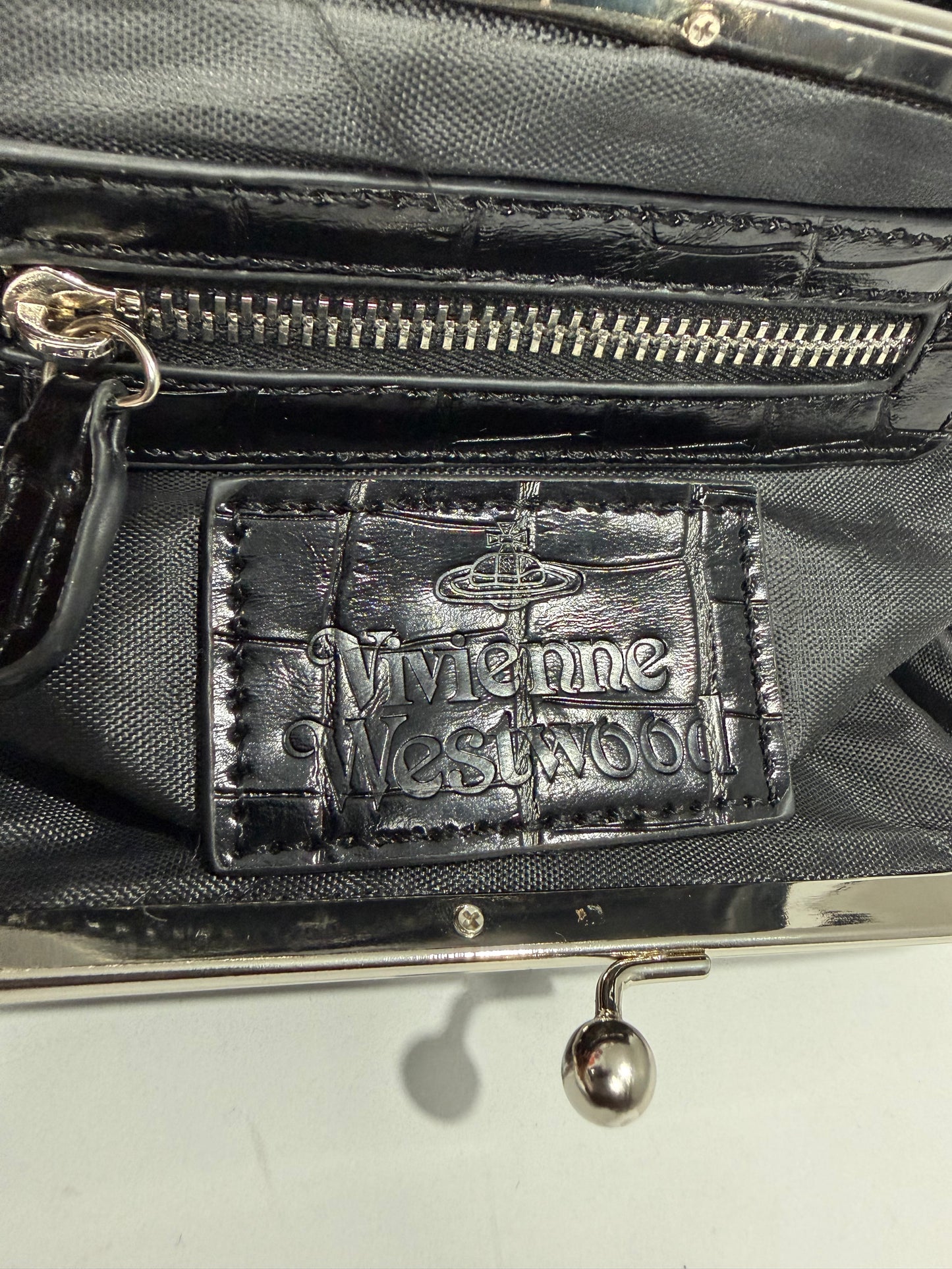 Vivienne Westwood Granny Frame leather tote bag