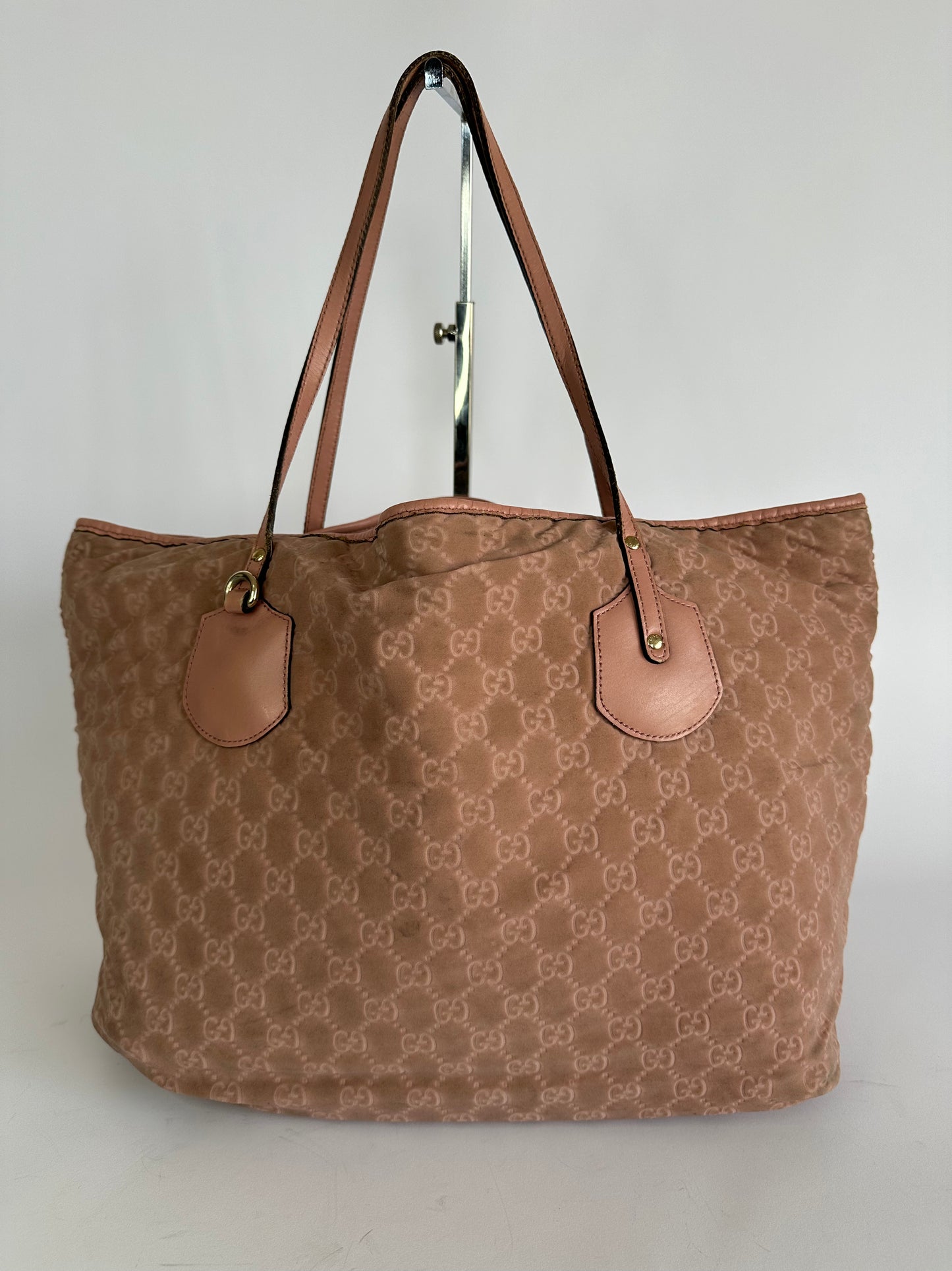 GUCCI Tote Bag Jolly Large Wine Red GG Neopren