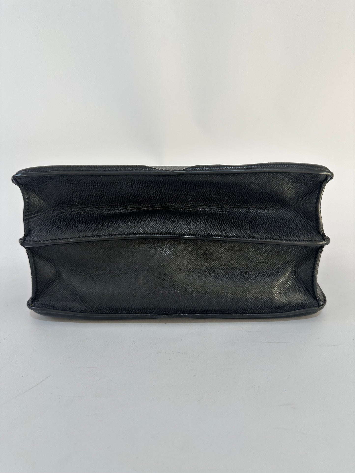 Alexander McQueen Black Leather Heroine Chain Shoulder Bag