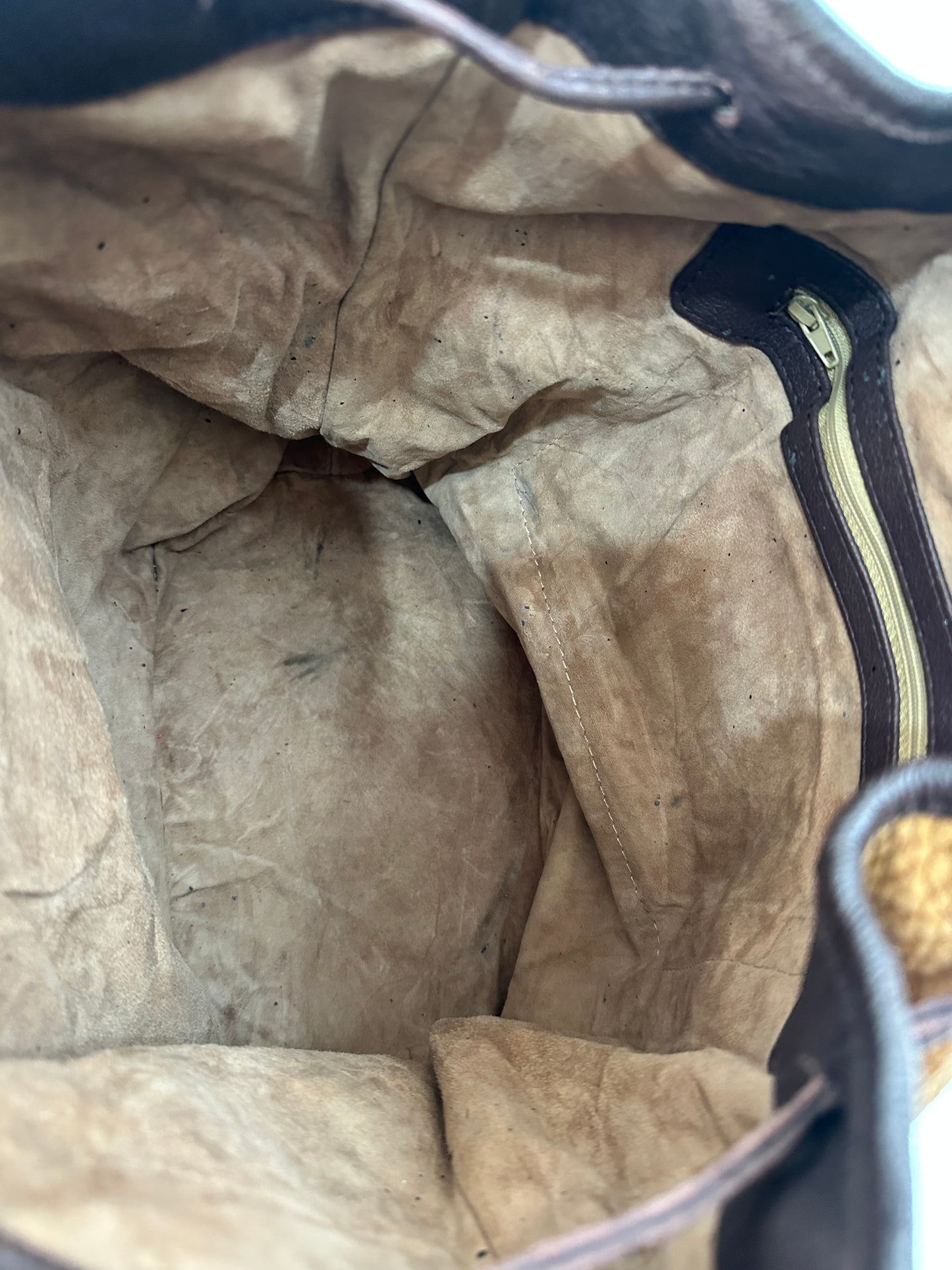 Vintage Loewe Crinkled Leather
Bucket Bag