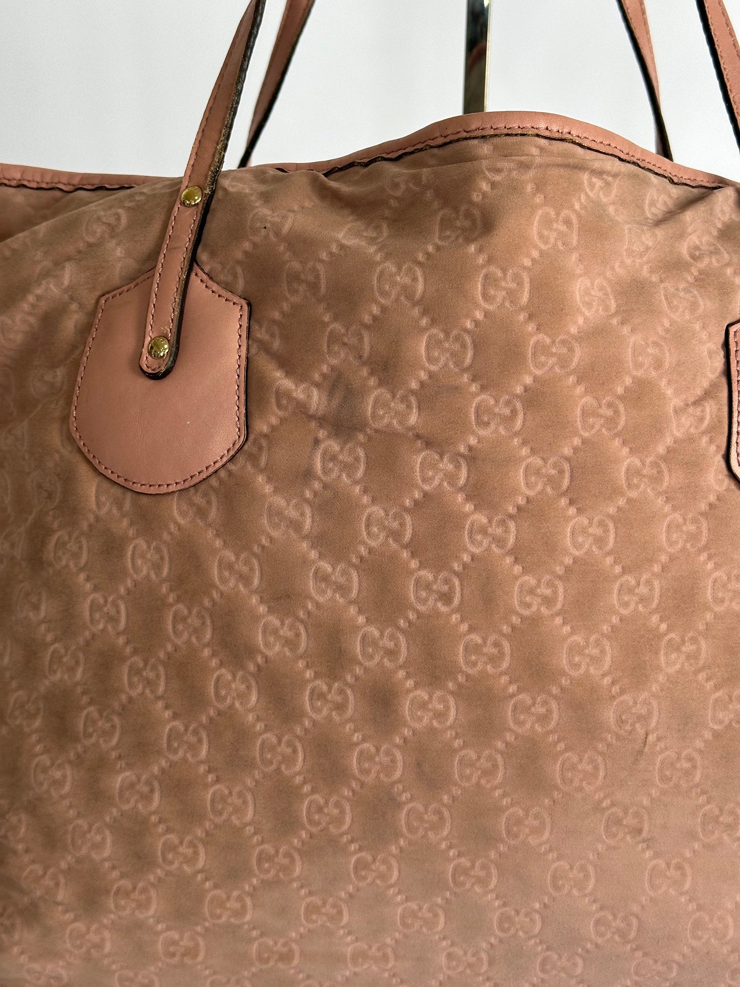 GUCCI Tote Bag Jolly Large Wine Red GG Neopren