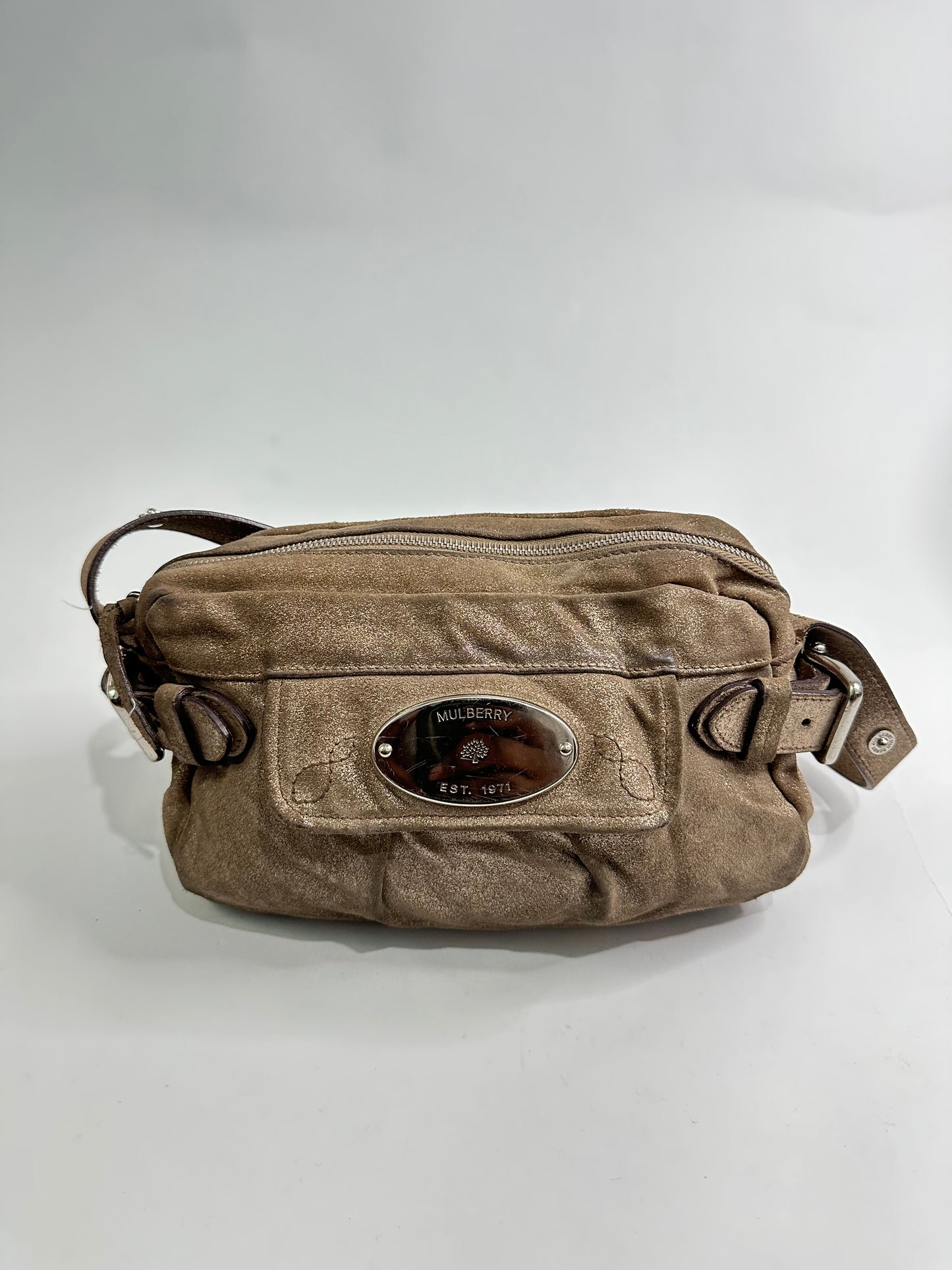 Mulberry Mettalic Leather Crossbody Bag