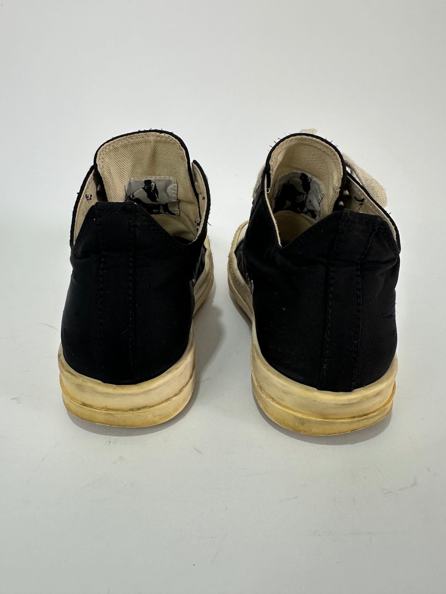 RICK OWENS Drkshdw Canvas Low Sneaker Size 37 EU