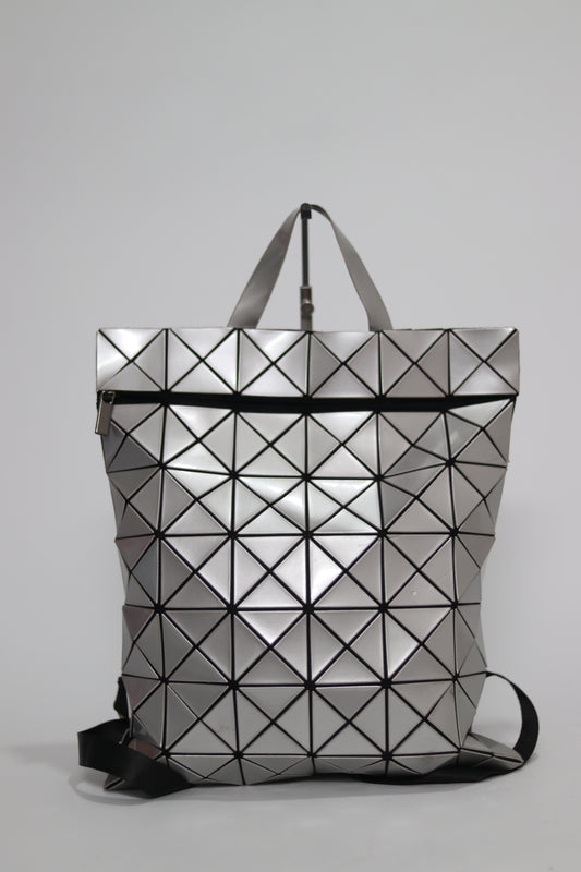 BAO BAO ISSEY MIYAKE GREY Blocky Backpack
