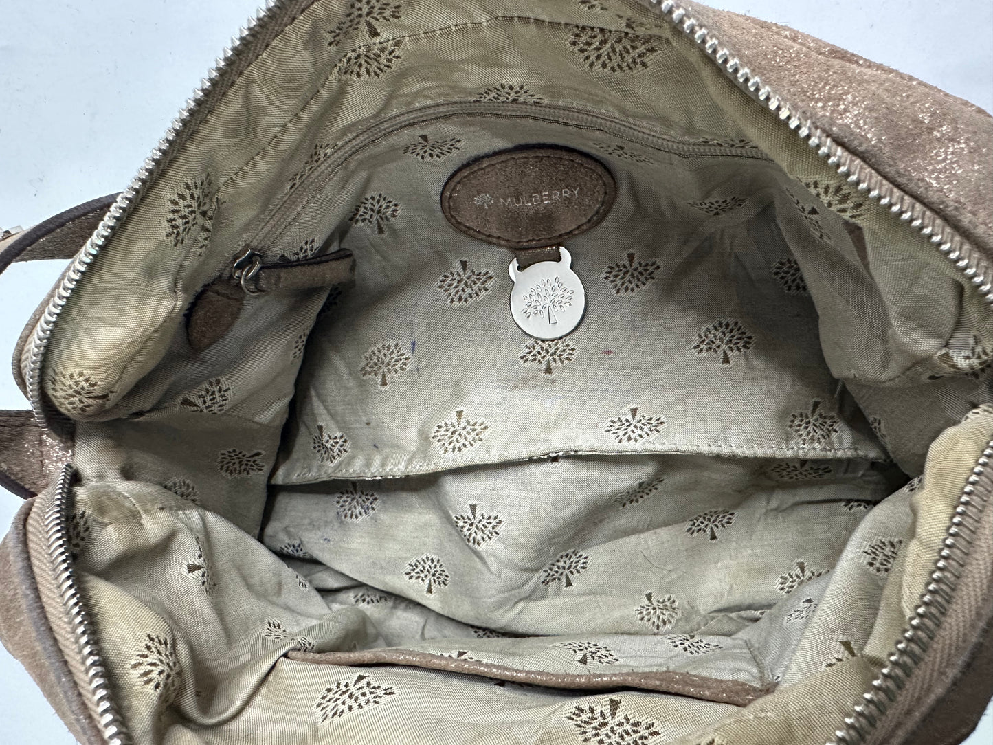 Mulberry Mettalic Leather Crossbody Bag