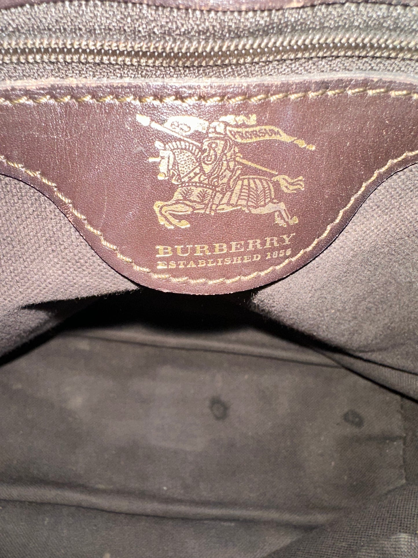 Burberry Medium Haymarket Check Tote