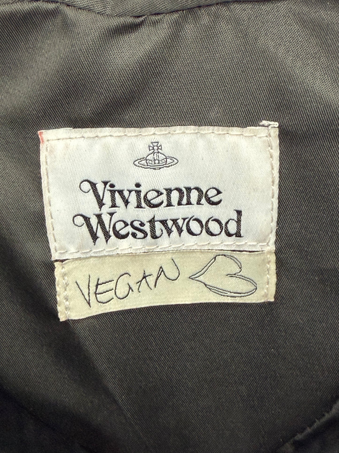 Vivienne Westwood Red Heart Crossbody Bag Croc-Embossed Vegan Leather Orb Logo