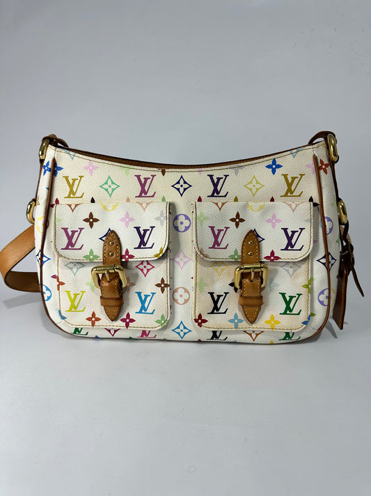 Louis Vuitton Monogram Multicolor White Lodge GM