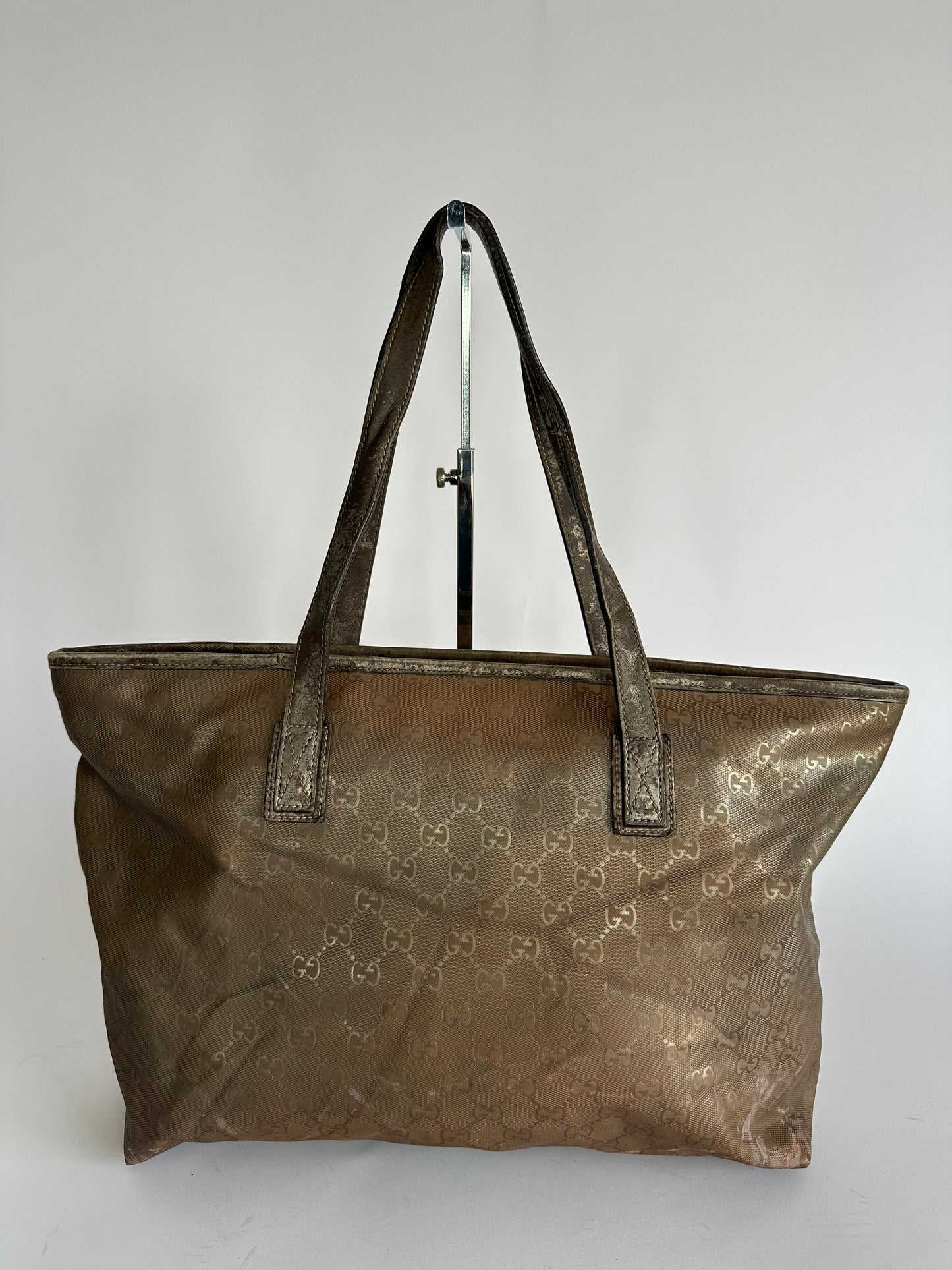 Gucci Metallic Imprime GG Tote Medium
