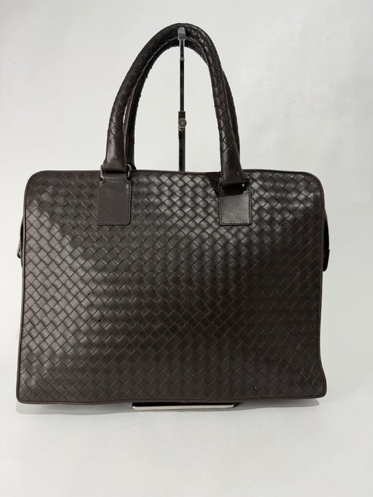 Bottega Veneta Intrecciato Leather Briefcase