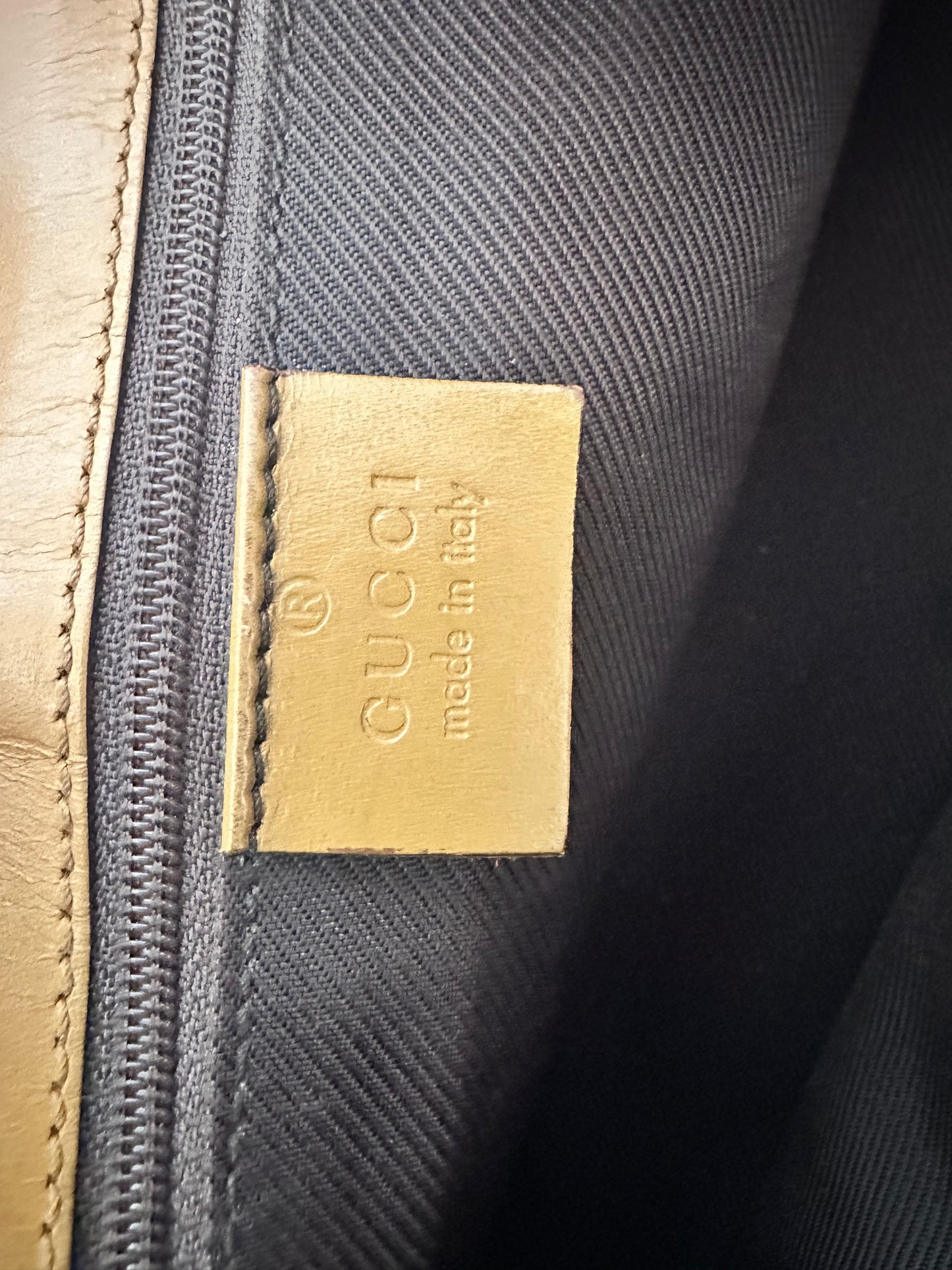 Gucci Beige/Brown GG Canvas and Leather Bardot Jackie Hobo Bag