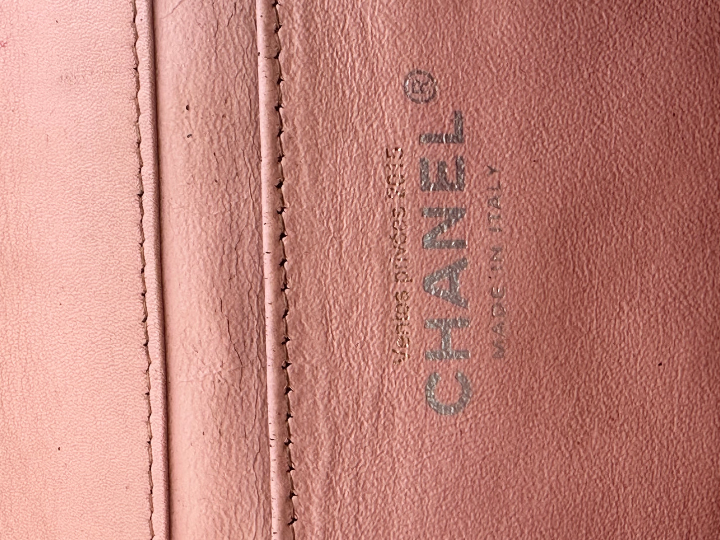 Chanel Beige Quilted Patent Leather Classic Flap Shoulder Bag