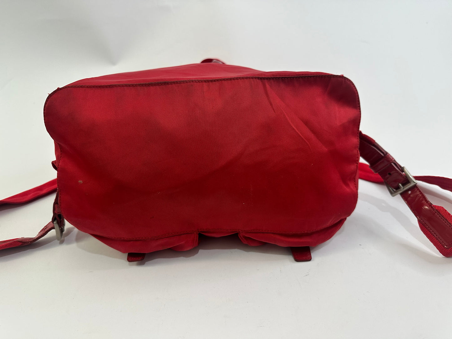 PRADA Nylon Vela Backpack Red