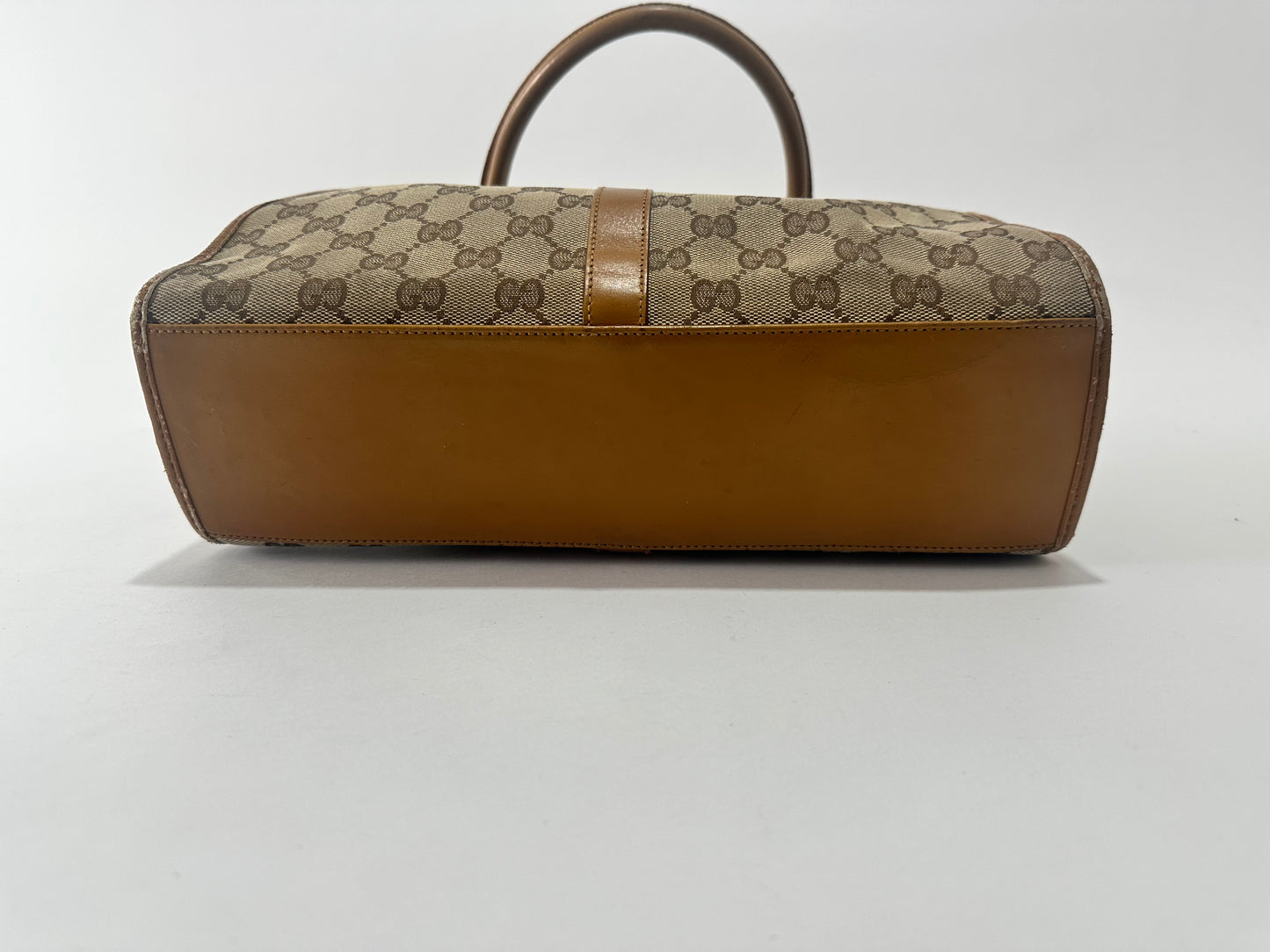 Gucci Beige/Brown GG Canvas and Leather Bardot Jackie Hobo Bag
