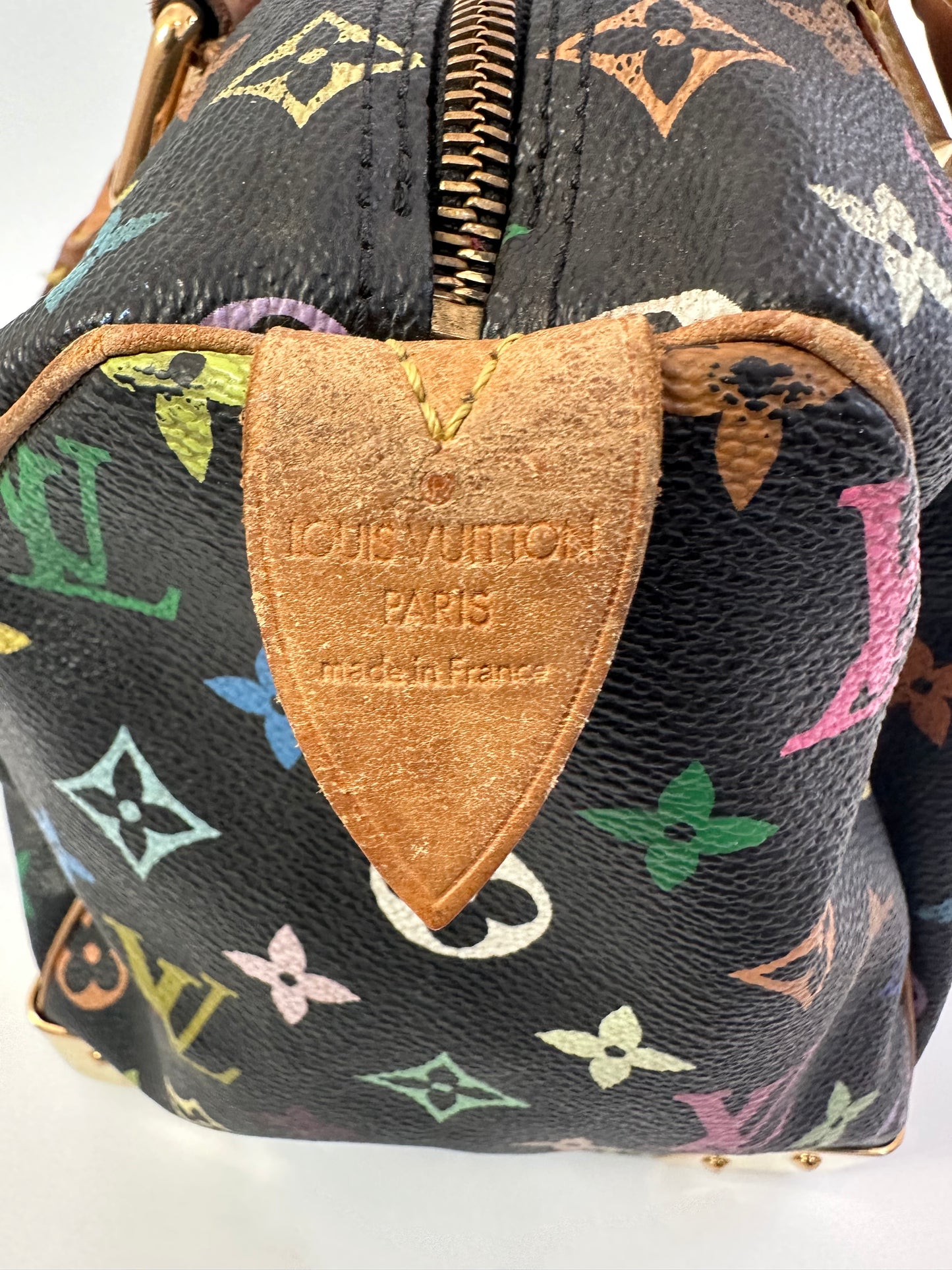 LOUIS VUITTON
Black Monogram Multicolor Speedy 30 Bag