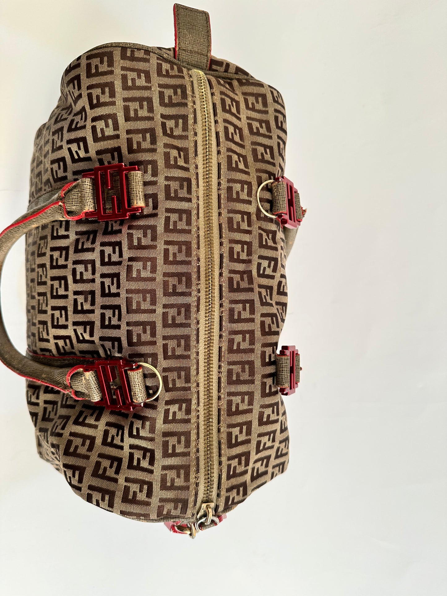 Fendi
Zucchino Handle Boston Bag