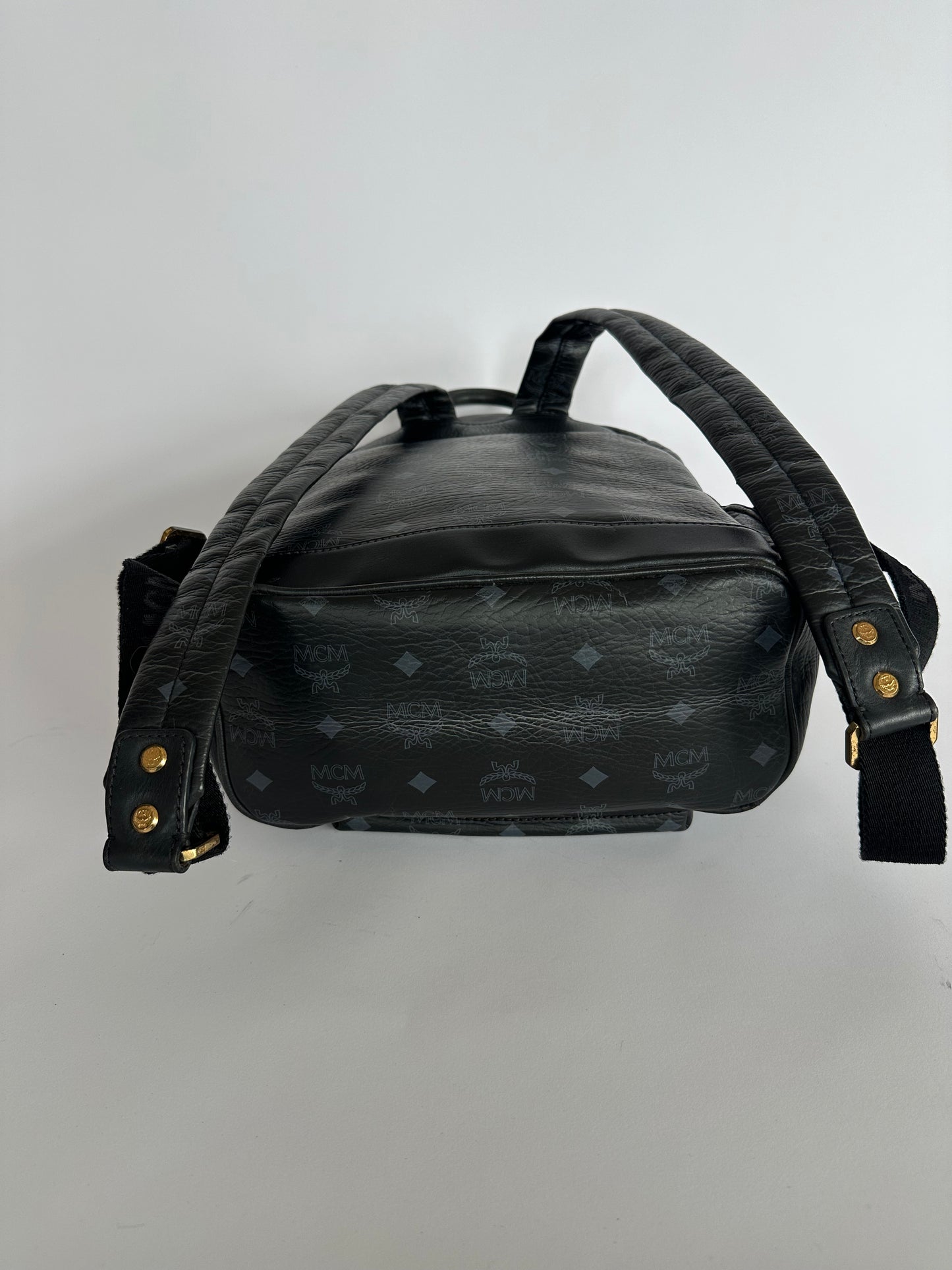 MCM Unisex Visetos Studded Small Stark M Backpack