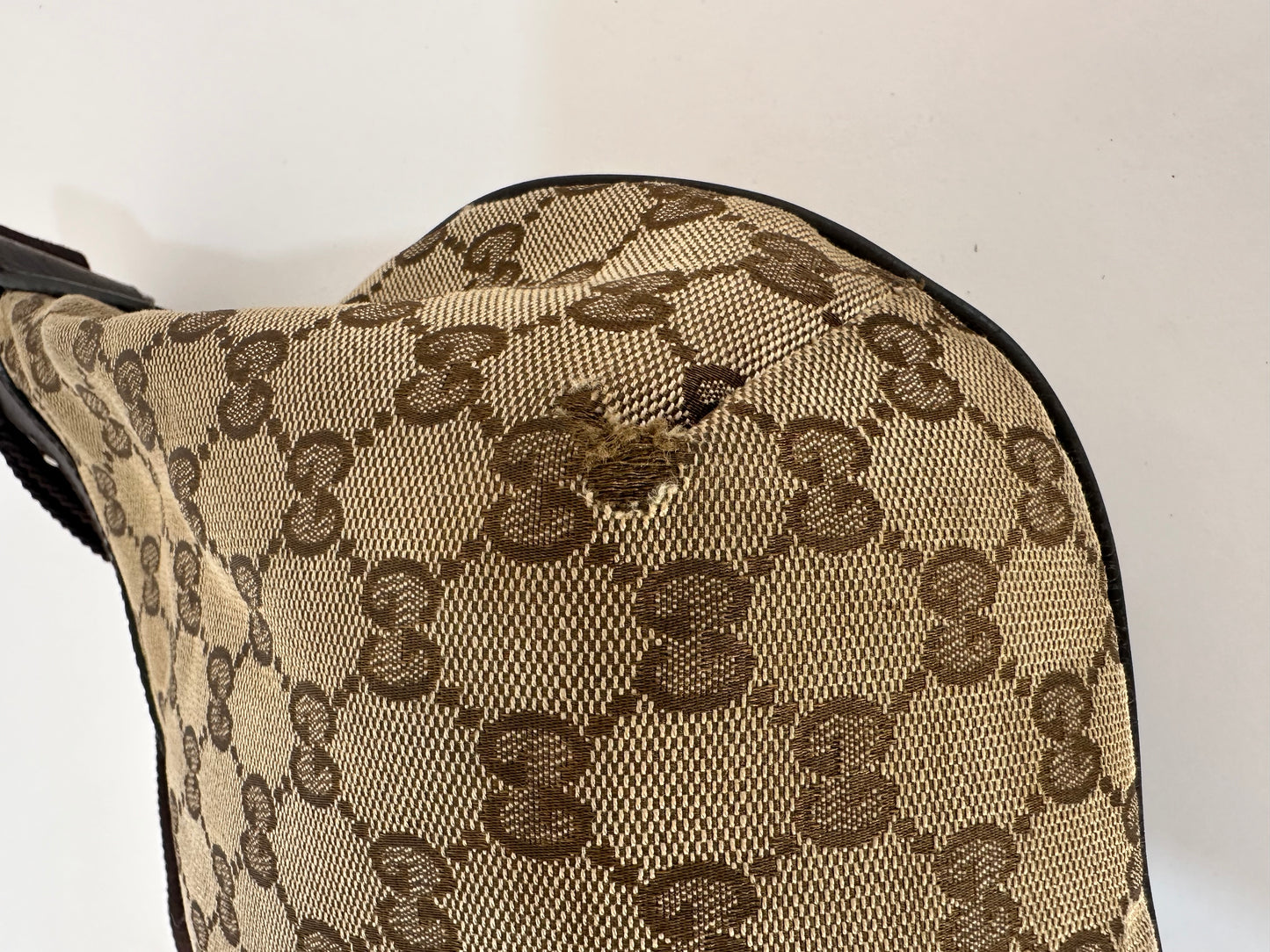 GUCCI
GG Canvas Medium Sherry Half Moon Crossbody Bag